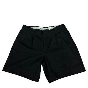Knightsbridge Men's Wear Black Pleated Shorts W36